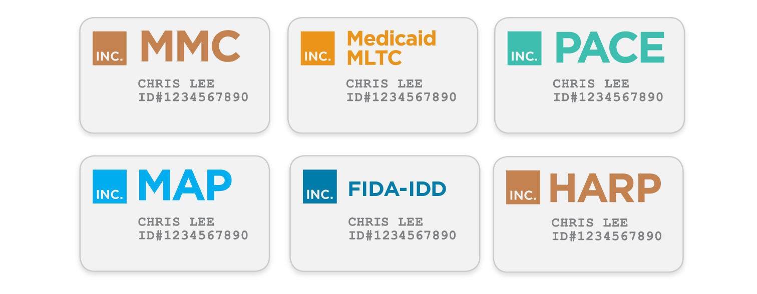 Representations of health insurance member ID cards